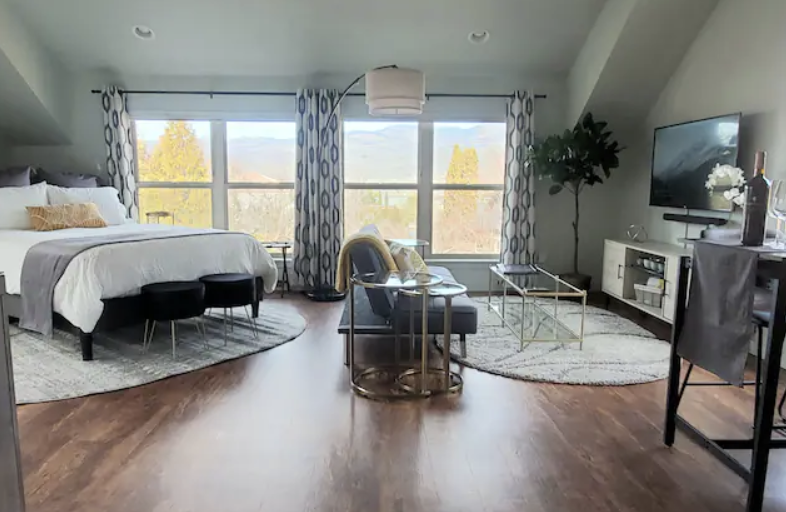 Enjoy the perfect mix of walkable Ashland and your private, airy, urban hideaway. Set in the historic Railroad District with fabulous cafes, restaurants and shops in the same block and nearby, this modern studio over a detached garage has views of trees or mountains from every window. It's only a 5 minute walk to Downtown and a 10 minute walk to Lithia Park and the Oregon Shakespeare Festival. Should you wish, you could park your car in your dedicated space and not use it again during your stay.